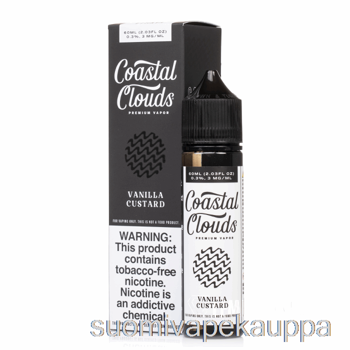 Vape Nesteet Vaniljakastike - Coastal Clouds Co. - 60 Ml 3 Mg